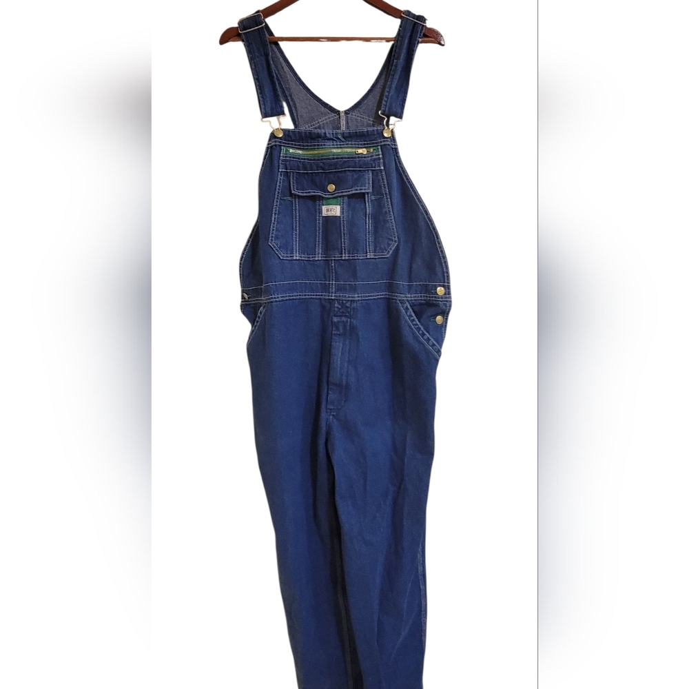 Liberty Men's Blue Denim Overalls 100% Cotton. Size 40 X 30 PRE-OWNED